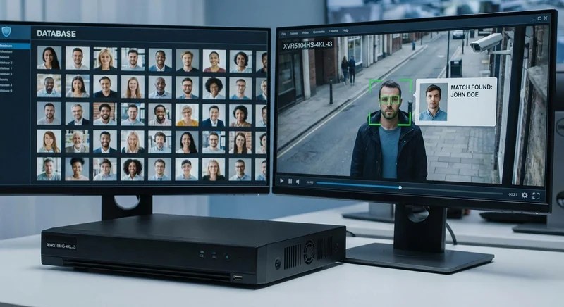 얼굴 인식 기술, 데이터베이스와 실시간 화면 매칭